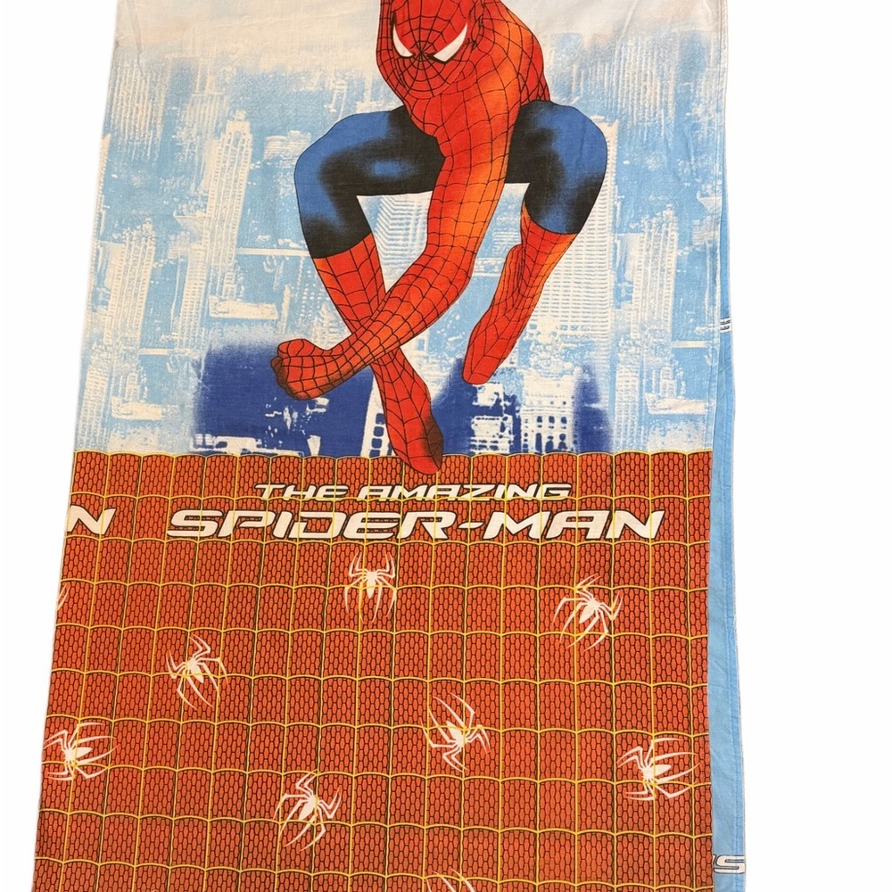 The Amazing Spider-Man Twin Flat Sheet Marvel Blue